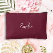 Pochette À Accessoires Écriture à main marron monogramme