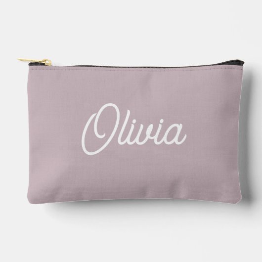 Pochette À Accessoires Écriture en gras monogramme, violet clair (Recto)