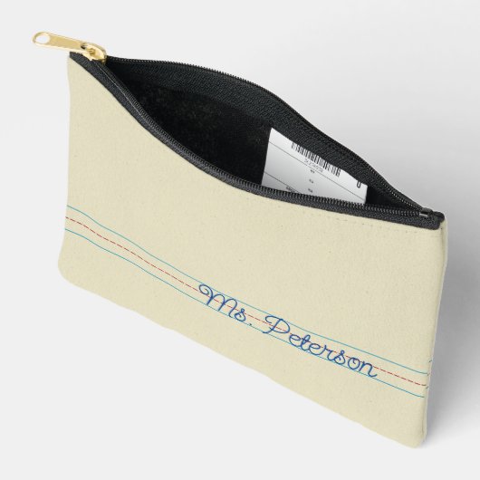 Pochette À Accessoires Écriture Pratique Carnet Papier Enseignant Pochett (Ouvrir)