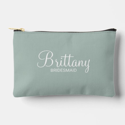 Pochette À Accessoires Écrivain Personnalisé De Script Moderne (Recto)