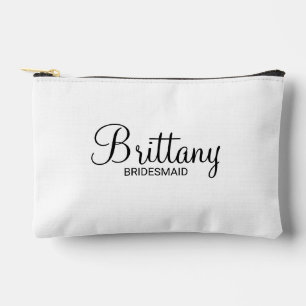 Pochette À Accessoires Écrivain Personnalisé De Script Moderne