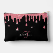 Pochette À Accessoires Effet de Parties scintillant rose de goutte person (Verso)