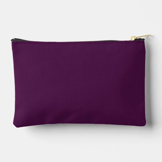Pochette À Accessoires Éggplant Purple Classic Solid Plain (Verso)