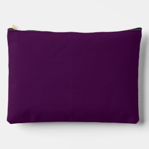 Pochette À Accessoires Eggplant Purple Solid