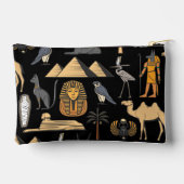 Pochette À Accessoires Egyptian Hieroglyphic Symbol Pattern Background (Verso)