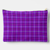 Pochette À Accessoires Electric Violet and Fuchsia Plaid Purple Pink (Verso)
