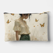 Pochette À Accessoires Élégance Douce dans une Danse de Papillon (Verso)