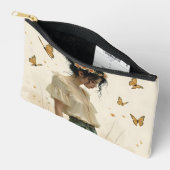 Pochette À Accessoires Élégance Douce dans une Danse de Papillon (Ouvrir)