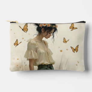 Pochette À Accessoires Élégance Douce dans une Danse de Papillon