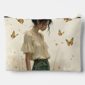 Pochette À Accessoires Élégance Douce dans une Danse de Papillon (Verso)