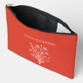 Pochette À Accessoires Élégance fleur sauvage (Ouvrir)