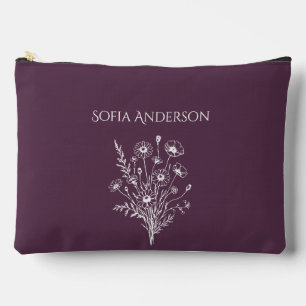 Pochette À Accessoires Élégance fleur sauvage