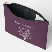 Pochette À Accessoires Élégance fleur sauvage (Ouvrir)