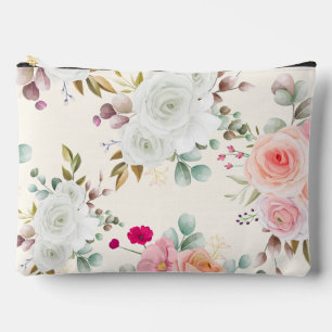 Pochette À Accessoires Élégant Accessoire de Fleurs en Or Rose 