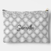 Pochette À Accessoires Elégant blanc brillant parties scintillant anniver (Verso)