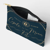 Pochette À Accessoires Élégant bleu céleste Première Lune (Ouvrir)