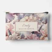 Pochette À Accessoires Elégant Blush Floral Bridesmaid Proposition Maquil (Recto)