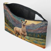Pochette À Accessoires Élégant boho chic llama alpaca (Ouvrir)