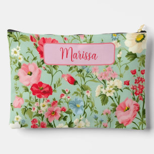 Pochette À Accessoires Élégant bouquet de fleurs sauvages anglaises Lg pe