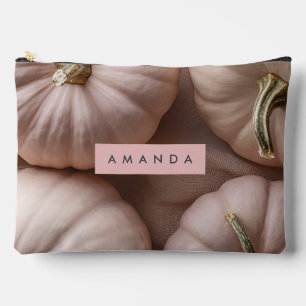 Pochette À Accessoires Elégant Citrouille Pastel personnalisé avec tige d