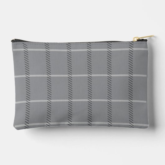 Pochette À Accessoires Elegant Grey et BlackPattern (Verso)
