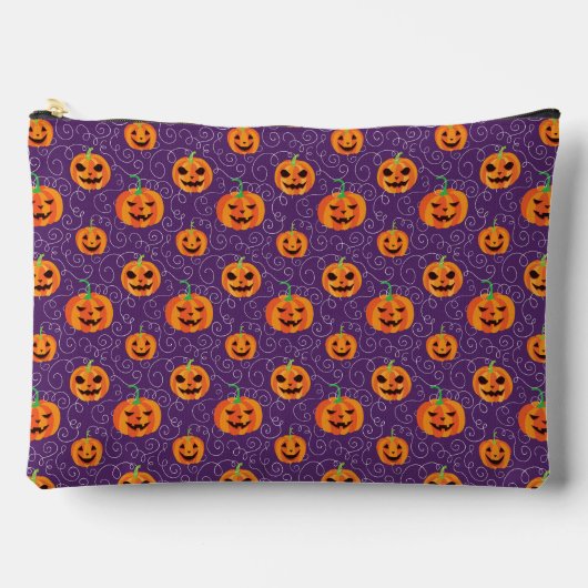 Pochette À Accessoires Élégant Jack O'Lanterns (Recto)