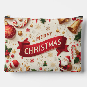 Pochette À Accessoires Élégant Joyeux Noël