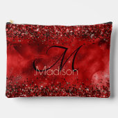 Pochette À Accessoires Élégant monogramme de parties scintillant en or no (Recto)