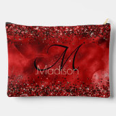 Pochette À Accessoires Élégant monogramme de parties scintillant en or no (Verso)