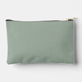 Pochette À Accessoires Élégant Monogramme moderne Nom dans Sage Green (Verso)