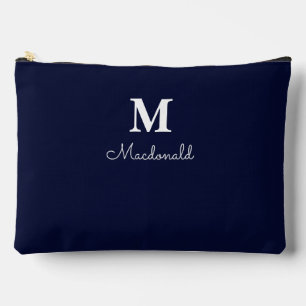 Pochette À Accessoires Élégant Monogramme Personnalisé Simple