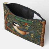 Pochette À Accessoires Élégant oiseau de la forêt rétro (Ouvrir)