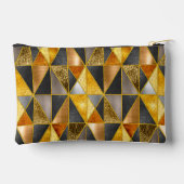Pochette À Accessoires Elégant or noir argent triangles géométriques (Verso)