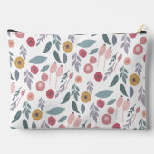 Pochette À Accessoires Élégant Pastel Motif Floral Monogramme (Verso)