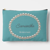 Pochette À Accessoires Elégant Pearl Fête des mariées bleu (Recto)