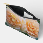 Pochette À Accessoires Élégant Pêche Roses Floral (Ouvrir)