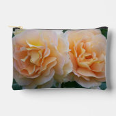 Pochette À Accessoires Élégant Pêche Roses Floral (Recto)