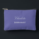Pochette À Accessoires Élégant Pouch Accessoire Lavande Bridesmaid<br><div class="desc">Elégant Pouch Accessoire Lavande Bridesmaid, s'il vous plaît personnaliser le nom de la servante, en utilisant le modèle de personnalisation en ligne avant de commander. Le modèle de personnalisation peut également être facilement utilisé pour personnaliser la conception d'autres rôles d'invités mariages, comme Maid of Honor, en modifiant le texte pertinent...</div>