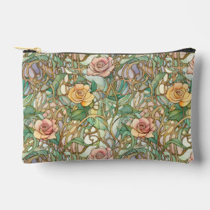 Pochette À Accessoires Élégant rose Art nouveau