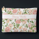 Pochette À Accessoires Elégant Rose Garden<br><div class="desc">Parfait pour les essentiels du jour de mariage ou les cadeaux de femme d'honneur, cet élégant sac à accessoires de jardin rose présente des roses d'aquarelle douce et des détails floraux romantiques, idéaux pour une touche de charme intemporel. Ce sac d'accessoires fait partie d'une collection de mariages avec des articles...</div>