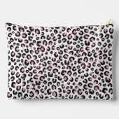 Pochette À Accessoires Elegant Rose Gold Black Leopard Pattern (Verso)