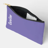 Pochette À Accessoires Élégant script de signature Monogramme (Ouvrir)