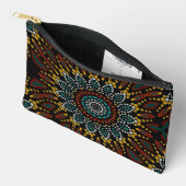 Pochette À Accessoires Elégante fille moderne stylish Dot Mandala Motif (Ouvrir)