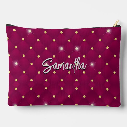 Pochette À Accessoires Élégante gouttes en argent rouge fausse parties sc (Verso)