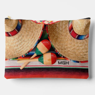 Pochette À Accessoires Éléments mexicains monographiques personnalisés