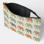 Pochette À Accessoires Eléphant Coloré Animal Motif contemporain (Ouvrir)