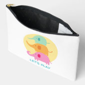Pochette À Accessoires éléphant, jouons (Ouvrir)