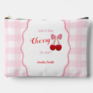Pochette À Accessoires Elle est la cerise sur le dessus Rose Bow Shower d