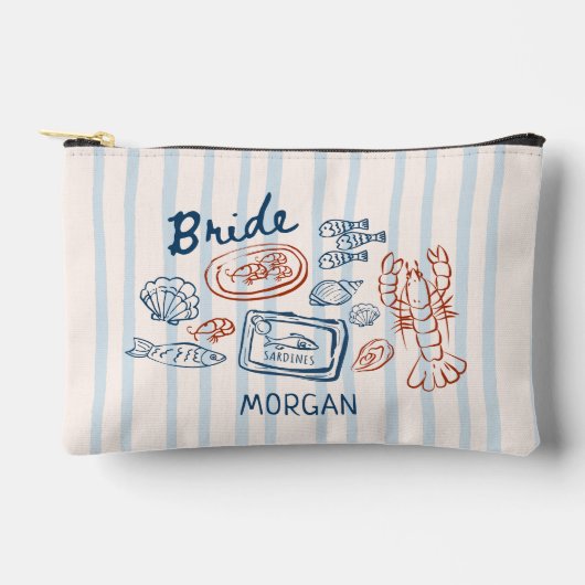 Pochette À Accessoires Elle est un parti Poisson d'eau douce Bachelorette (Recto)