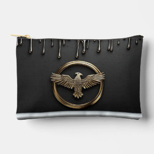 Pochette À Accessoires Emblème d'aigle doré aux ailes déployées